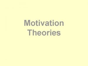Motivation theory mayo