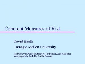 Artzner coherent measures of risk