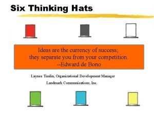 Six thinking hats