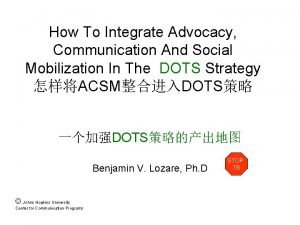 How To Integrate Advocacy Communication And Social Mobilization