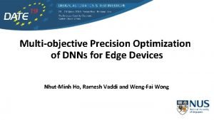 Multiobjective Precision Optimization of DNNs for Edge Devices