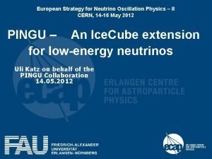 European Strategy for Neutrino Oscillation Physics II CERN