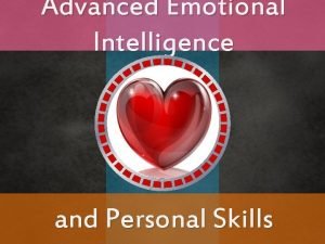 Advanced emotional intelligence
