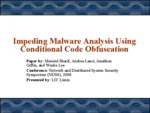 Malware analysis