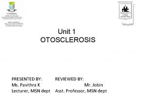 Otosclerosis