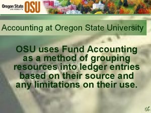 Oregon state university accounting