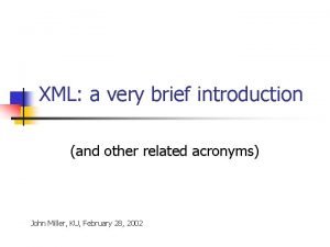 Xml meaning