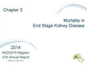 Chapter 3 Mortality in End Stage Kidney Disease