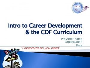 Cdf certification