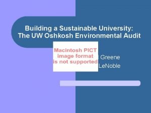 Uw oshkosh environmental studies