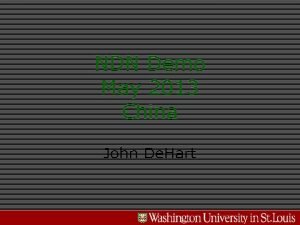 NDN Demo May 2013 China John De Hart