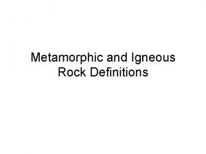 Regional metamorphism