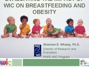 EVALUATING THE IMPACT OF WIC ON BREASTFEEDING AND