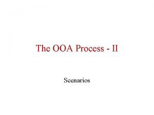 Ooa process