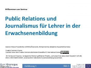 Public relations seminar