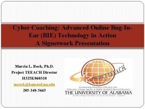 Bug in ear coaching