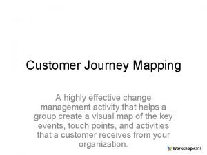 Change management journey map