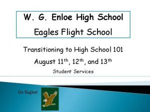Enloe flight school