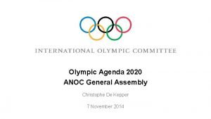 Olympic agenda 2020+5