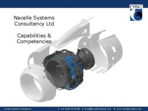 Nacelle Systems Consultancy Ltd Capabilities Competencies Nacelle Systems