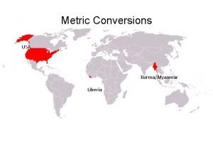 Stair step method for metric conversions