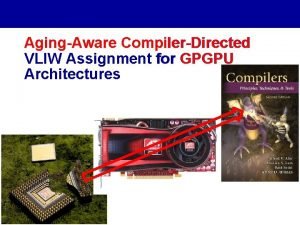 AgingAware CompilerDirected VLIW Assignment for GPGPU Architectures Abbas