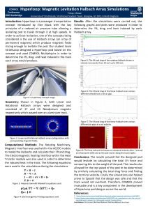 Hyperloop Magnetic Levitation Halbach Array Simulations COMSOL Conference