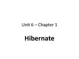 Hibernate introduction