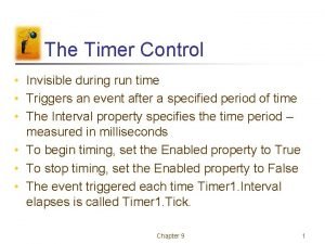The control which is invisible at run time