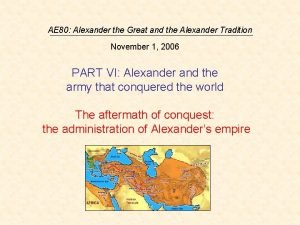 AE 80 Alexander the Great and the Alexander