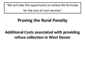 West devon borough council refuse collection