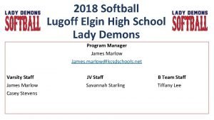 Elgin high school softball