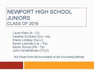 Newport high school counselors