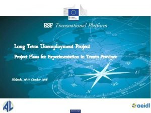 ESF Transnational Platform Long Term Unemployment Project Plans
