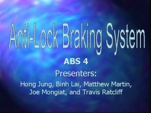 ABS 4 Presenters Hong Jung Binh Lai Matthew