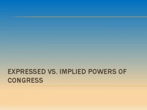 What are the implied powers