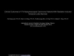 Clinical Outcomes of 174 Nasopharyngeal Carcinoma Patients With