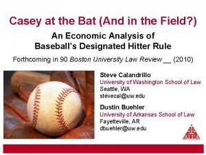 Casey at the bat analysis