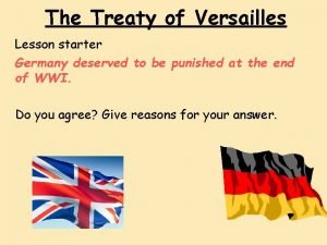 The treaty of versailles