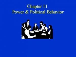 Power and political behavior