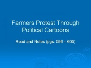 Farmers protest cartoons