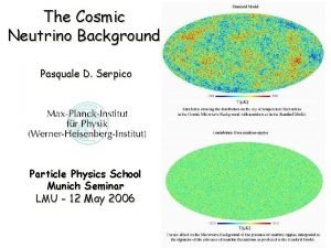 The Cosmic Neutrino Background Pasquale D Serpico Particle