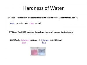 How to calculate hardness of water