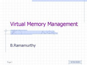 Virtual memory management techniques