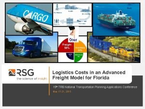 Advanced freight logistics