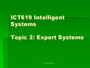 Expert systems ict