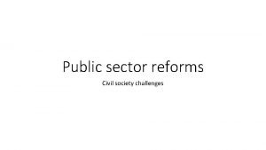 Public sector reforms Civil society challenges Finland reforming