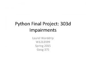 Final project python