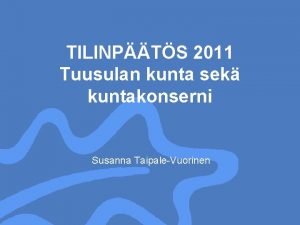 Susanna taipale-vuorinen