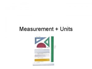 Units of measurement in physics